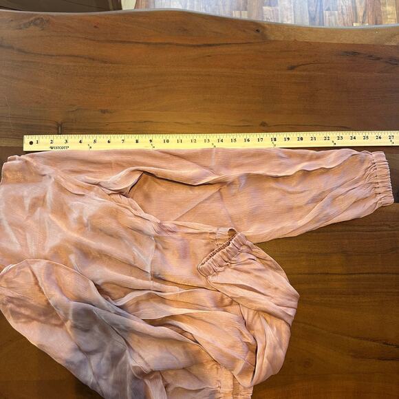 Bobi BLACK Revolve Quartz Pink Wide Neck Blouse Silky Size Large - Picture 10 of 10